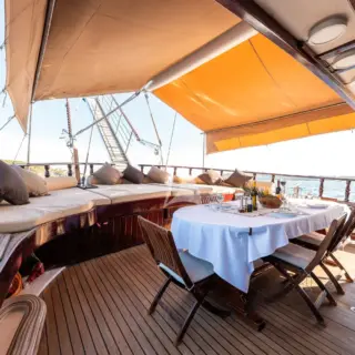 Angelica's aft dining 