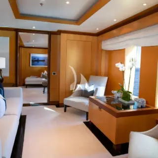 MAIN DECK MASTER SUITE ADJOINING LOUNGE