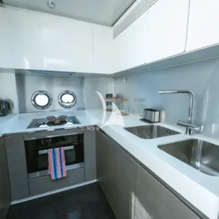Mid deck galley