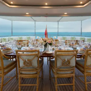 Upper deck aft - Exterior Dining