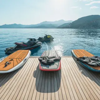 Swimming platform and toys