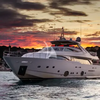 Evening at anchor