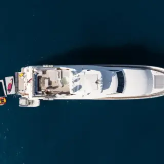 View from above at anchor