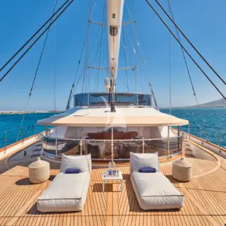 Aft deck lounge area