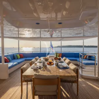 Chill lounge sitting area 2nd deck