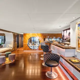 Saloon with bar