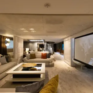 Saloon with screen