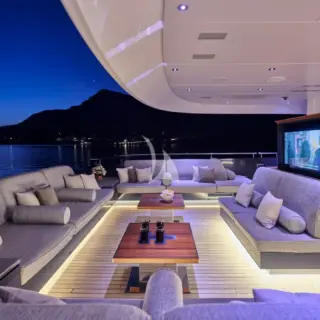 Main aft deck outdoor cinema