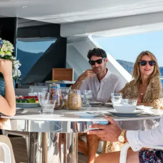 Bridge deck exterior dining