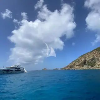 At anchor with slide