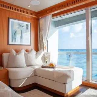 Ondeck Master Stateroom with Balcony