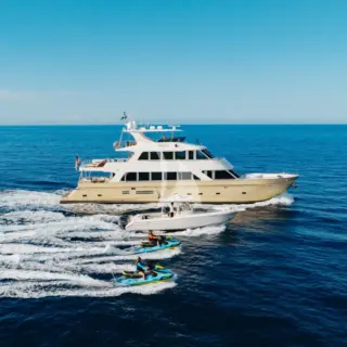 M/Y AURELIA with tender and wave runners
