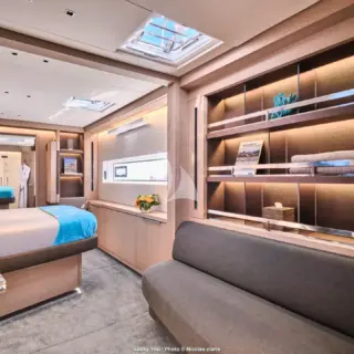 Master view into adjacent cabin