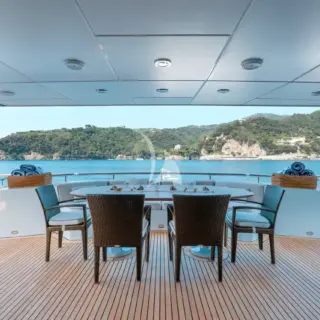Main Aft deck - Al fresco dining
