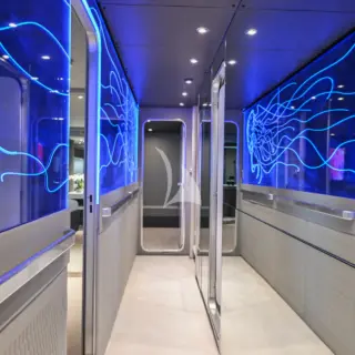 Lower Deck Coridor with custom LED