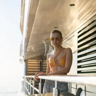 Eternal Spark - Lifestyle & Moments - Main Deck Side Corridor Sunset Reflections