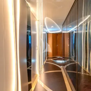 Eternal Spark - Main Deck - Lobby & Staircase - Central Corridor Lights & Glass Walls