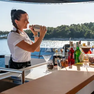 Sun deck bar