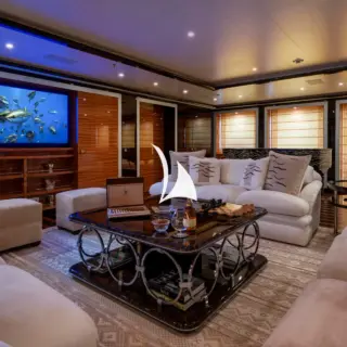ALFA NERO - Main deck salon in movie mode