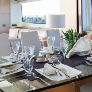 Dining table setup