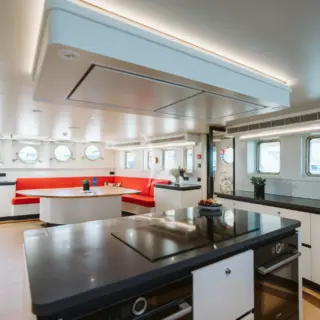Main deck open galley