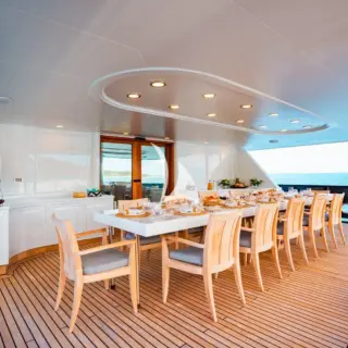 Main deck aft dining area