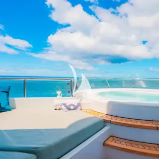 Sun deck jacuzzi