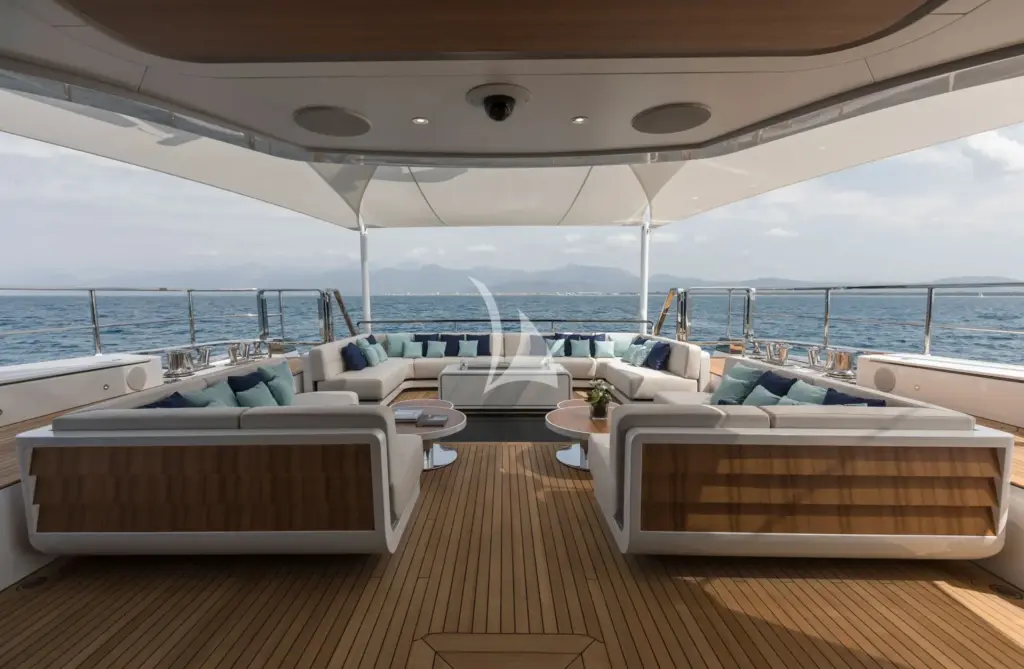 MAVERICK - Main Deck Aft with Sunshades