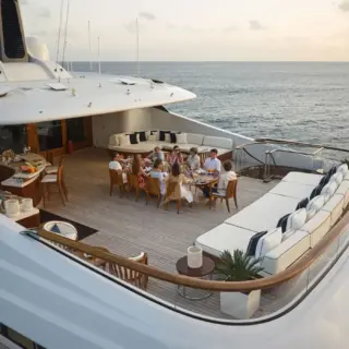 Sun deck with barbecue and wood pizza oven