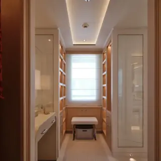 Master stateroom dressing area