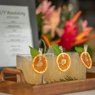 Specialist cocktails incorporate local flavours