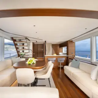 M/Y KORA Main Salon & Dining