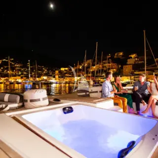 Sun Deck Area with Jacuzzi- Factory Photo