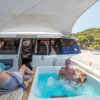 Sun Deck Area with Jacuzzi- Factory Photo