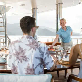 Upper deck aft dining