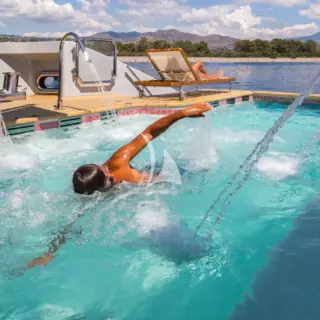 Main deck infinity pool