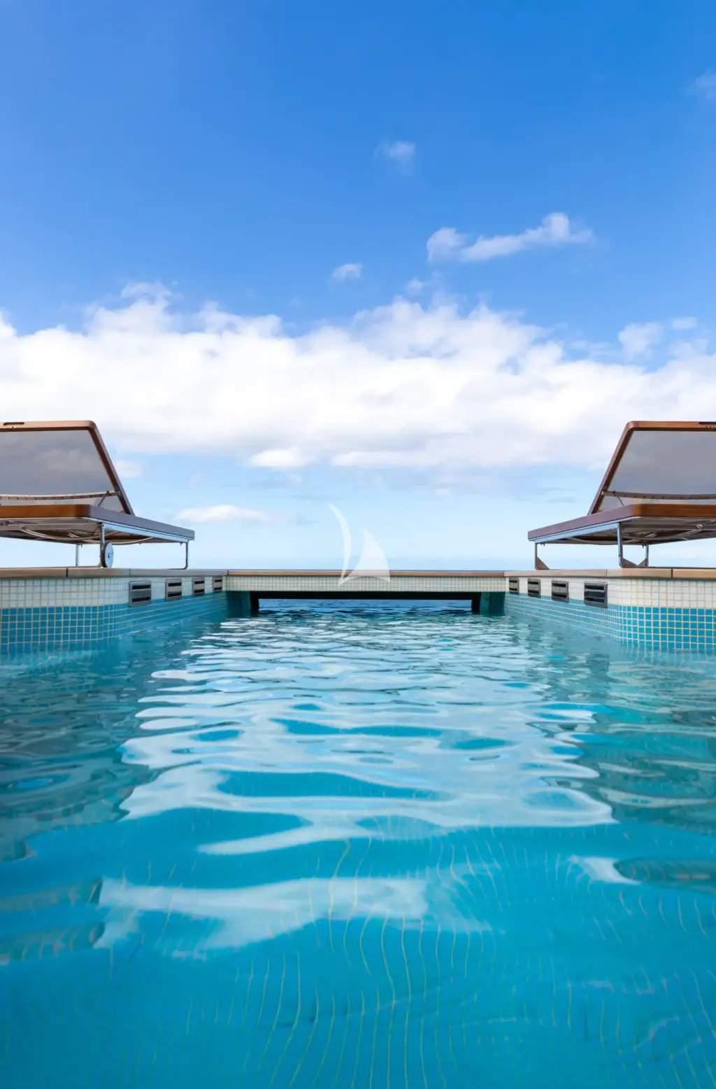 AXIOMA - Main deck infinity pool and loungers