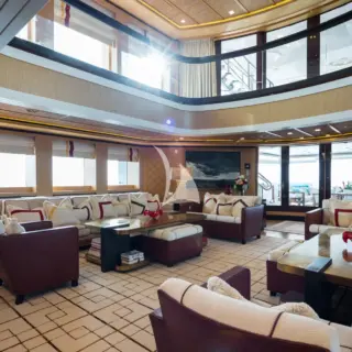 Main salon with huge volume and light