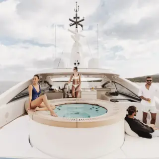Sun deck jacuzzi