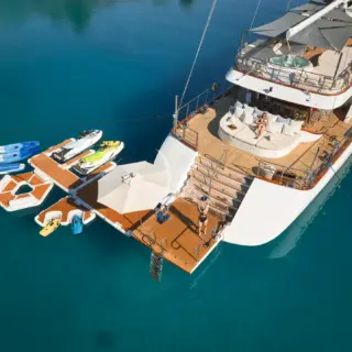 Lady Gita swim platform