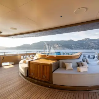 Main Deck Aft - Infinity pool with counter-current swimming