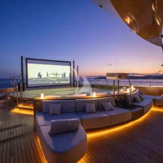 Upper Deck Forward - Lounging Area & Outdoor Cinema