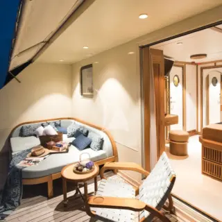 11sq meter private terrace with every cabin