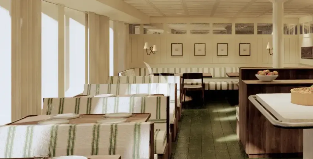 CAPTAIN ARCTIC - Dining room with modular tables