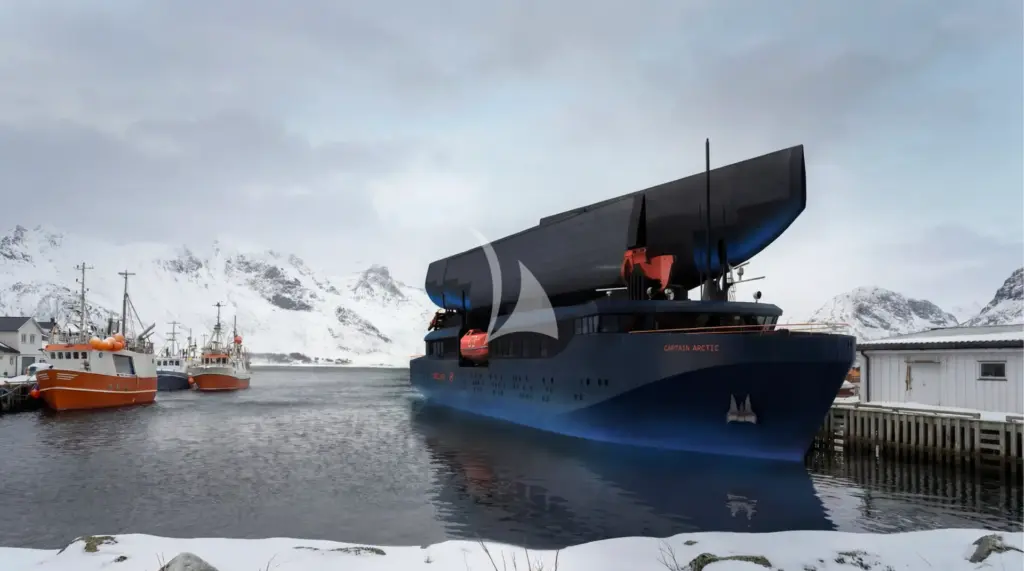 CAPTAIN ARCTIC - Profile with sails retracted