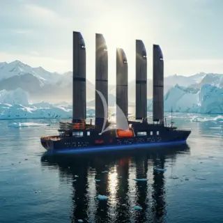 Captain Arctic blends into the Arctic with quiet, focused energy.