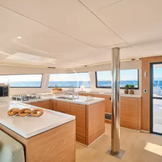 SAHANA - Galley with door to the foredeck