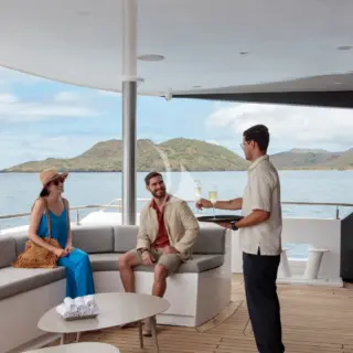 Main deck aft boarding lounge