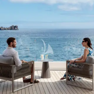 Sky deck seating area