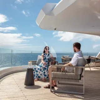 Sky deck lounge area